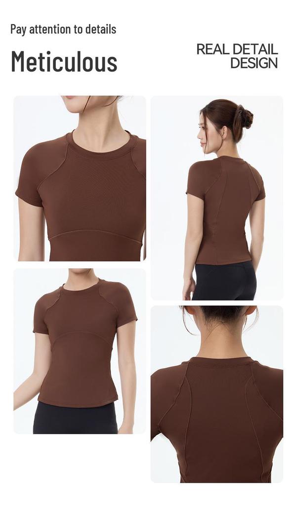 Women's Slimming Quick-Dry Breathable Yoga & Fitness Short-Sleeve Top