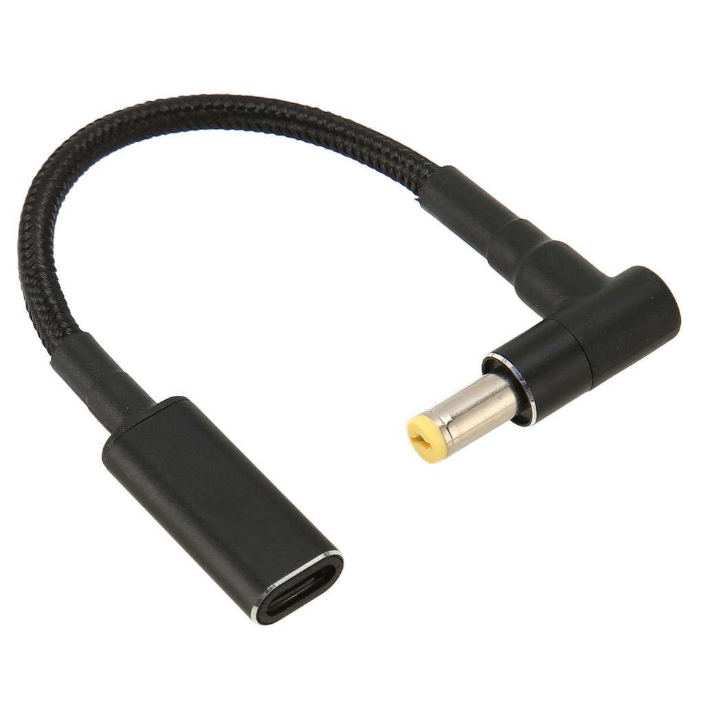USB C To DC Adapter for Type C To 5.5x1.7mm Port Laptops 100W Type C Laptop Charging Cord