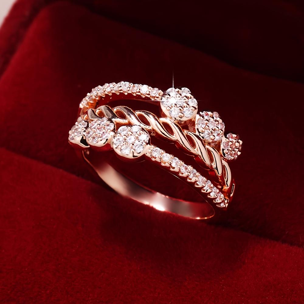 1pc Fashionable, Elegant, and Grand Wide-face Design Inlaid with Synthetic Zircon Women's Ring Suitable for Daily Wear, Banquets, Holidays, Travel,