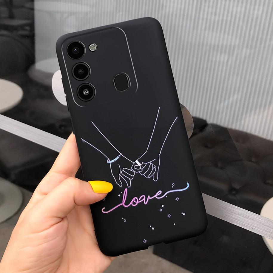Couple Heart Silicone Case For Tecno Spark 8C Cover Spark8 8 C KG5k KG5j Painted Soft TPU Phone Case For Tecno Spark 8 Pro Etui