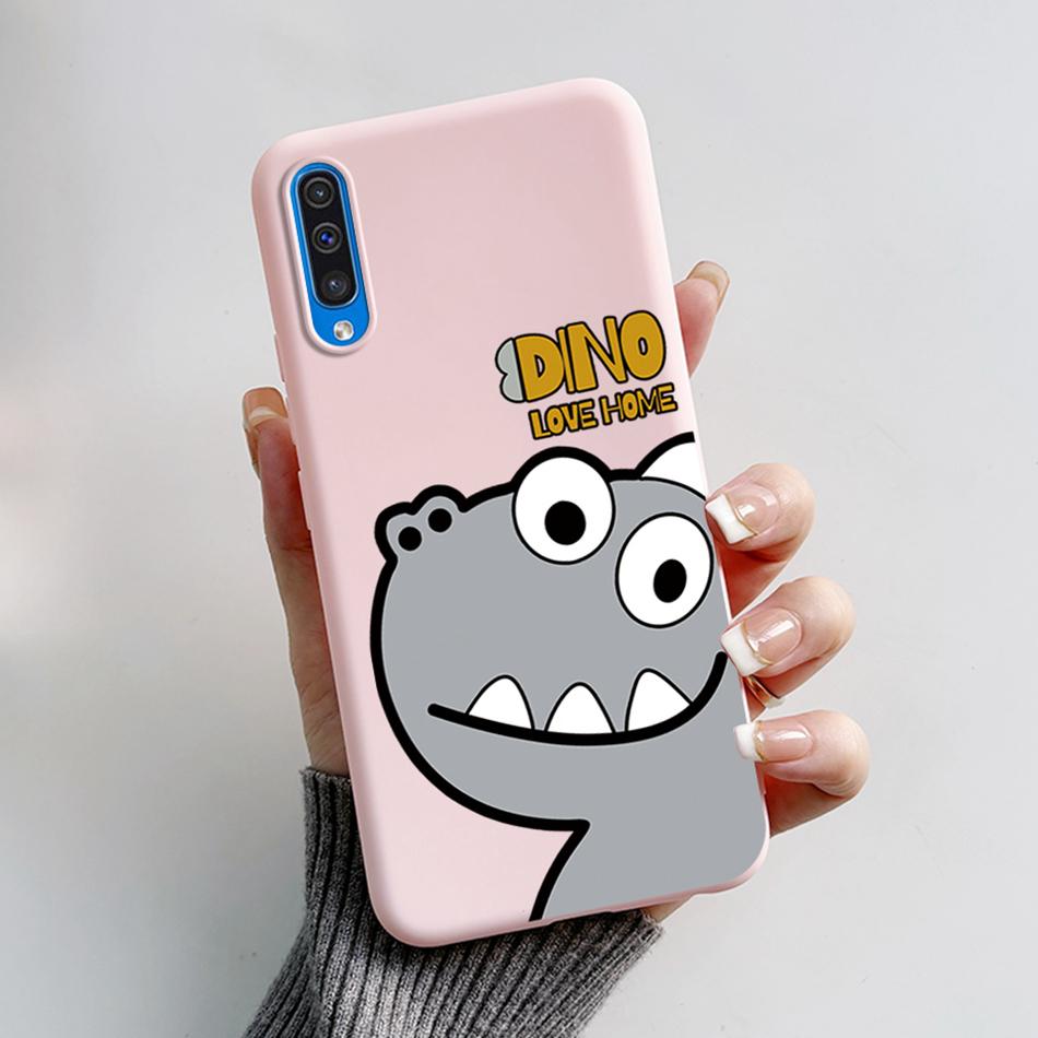 For Samsung A50 A50S A30S Case Cartoon Soft Liquid Silicone Full Protection Phone Back Cover For Galaxy A 50 50S 30S Funda Shell