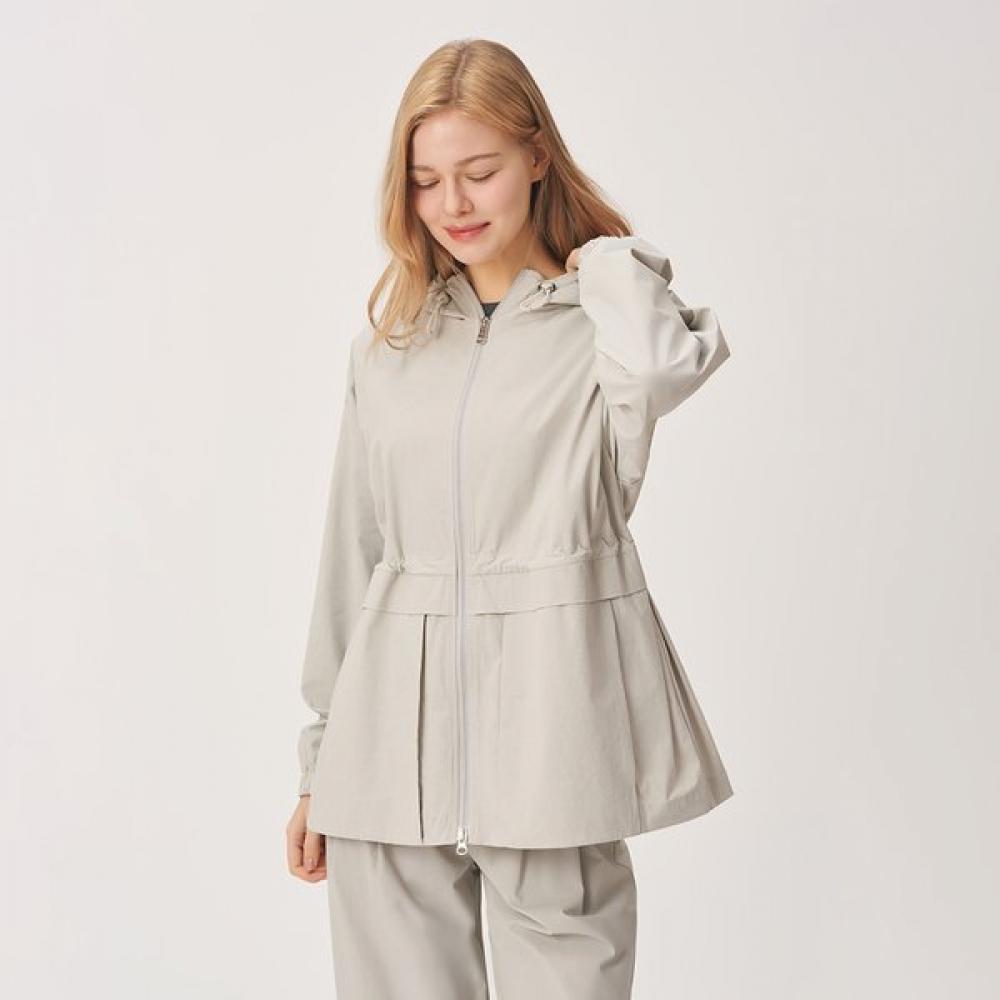 Huit Hooded Big Pocket Half Jumper Htwjp6i05t