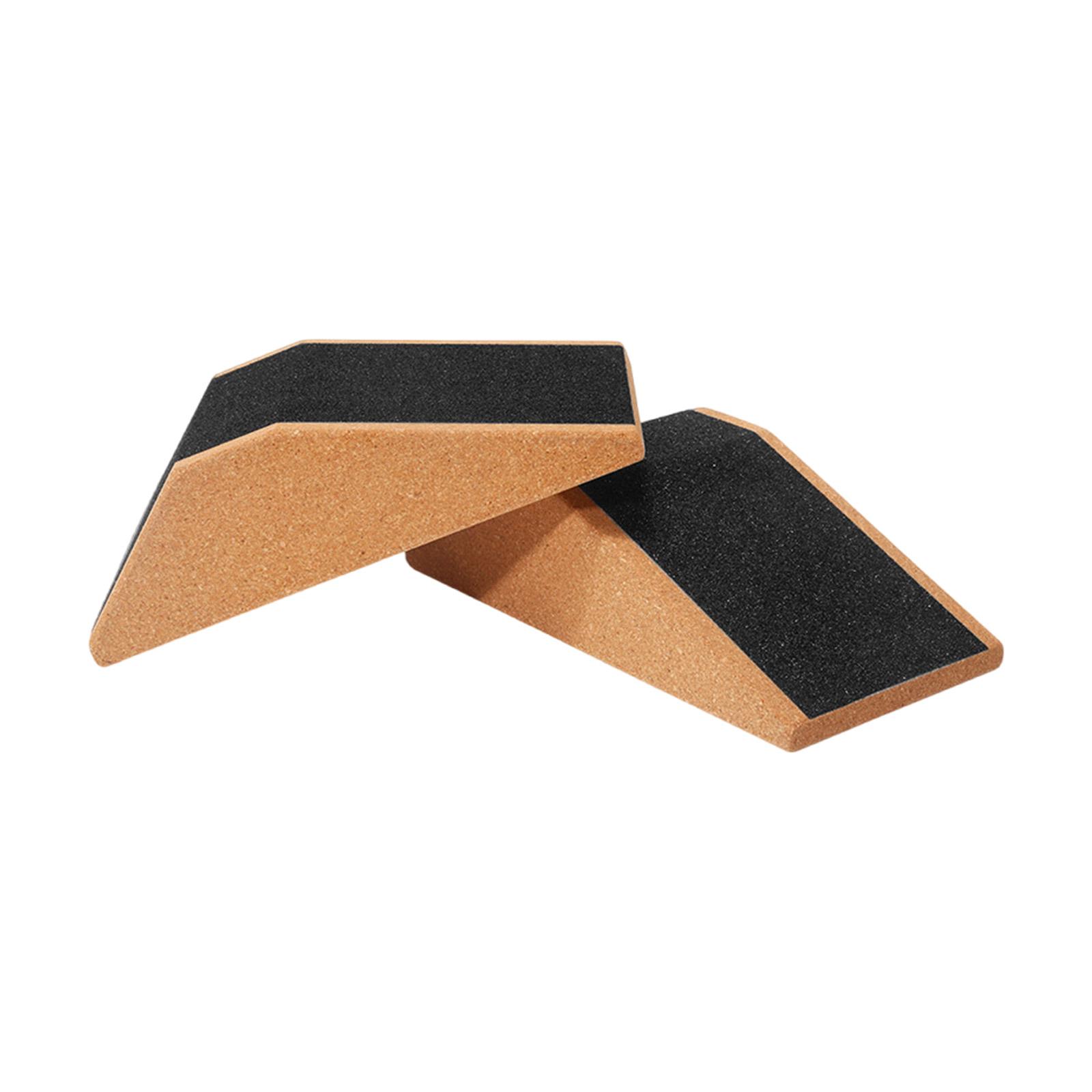

1Pair Cork Squat Wedge Block Cork Easy To Carry for Lower Body Workouts Ankle and Calf Stretching Fitness Equipment 2