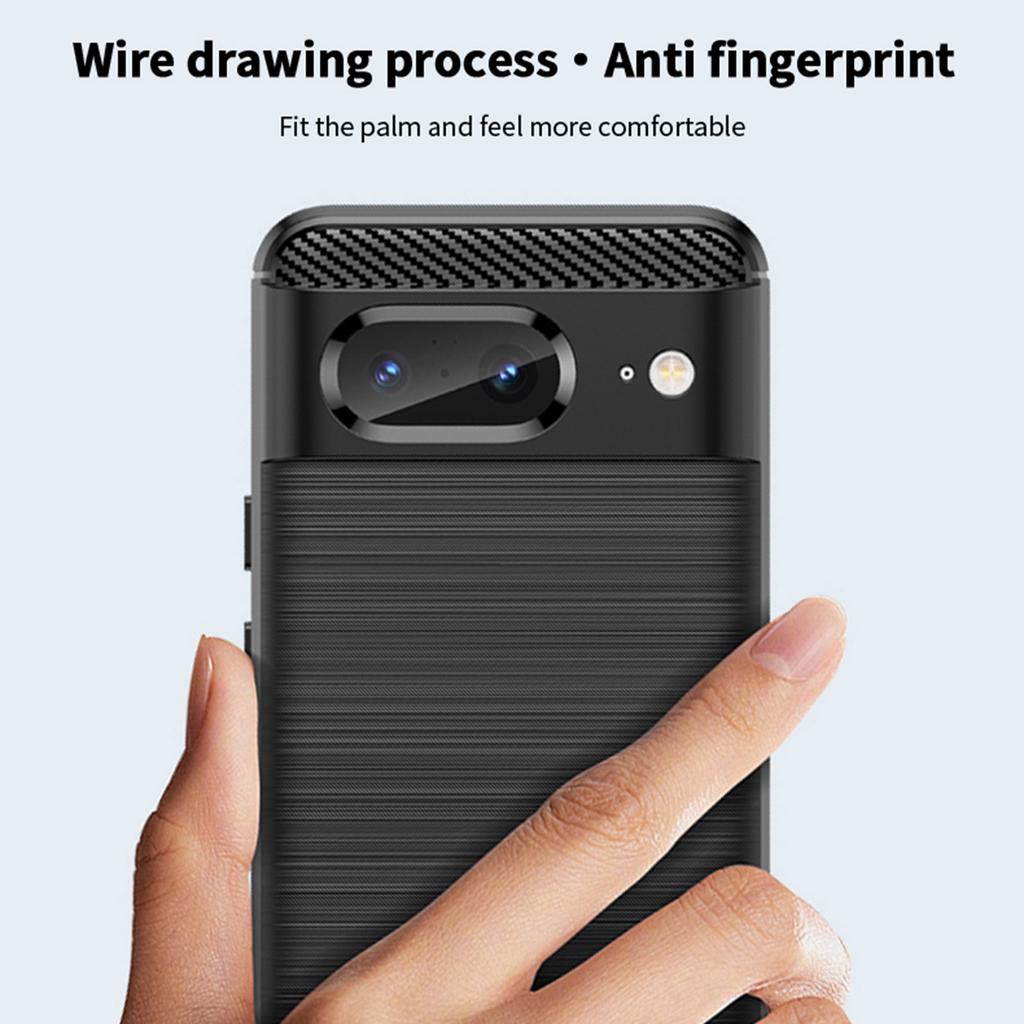 MOFI JK TPU Series-1 For Google Pixel 8 Carbon Fiber Brushed Soft TPU Phone Case Cover