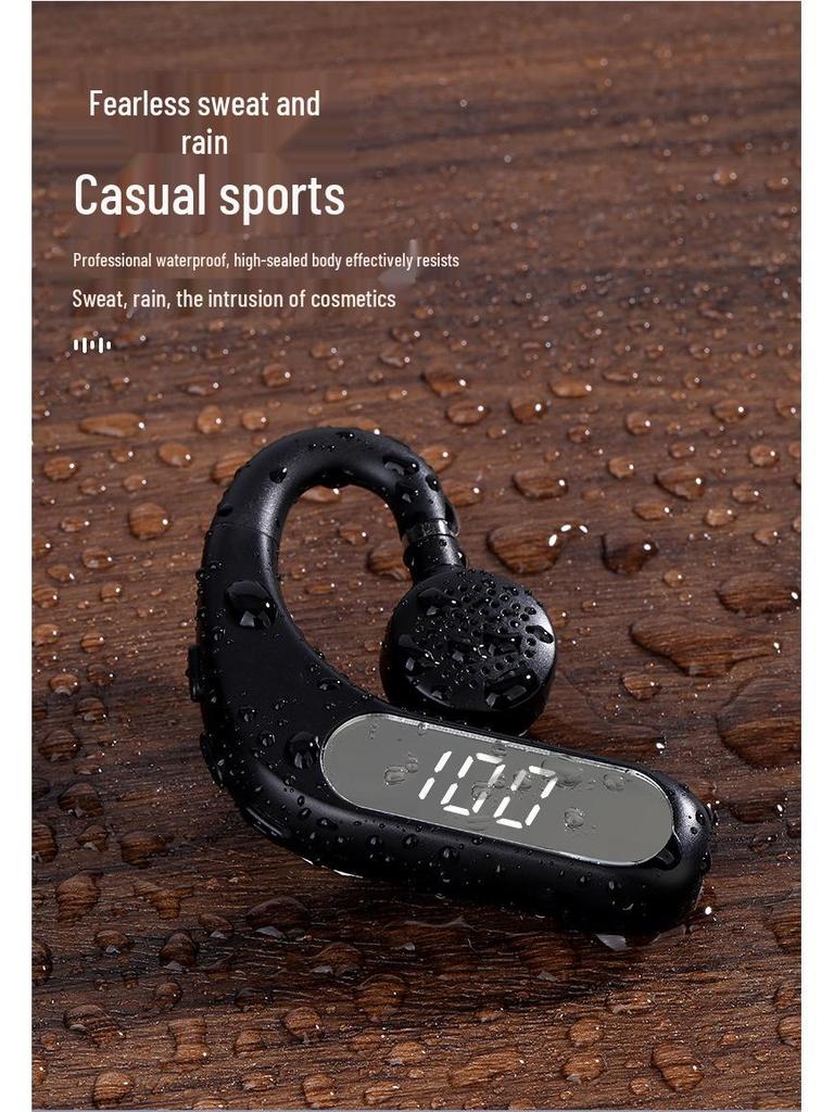Model V28 Wireless Bone Conduction Ear-Hook Headphones with Long Battery Life 