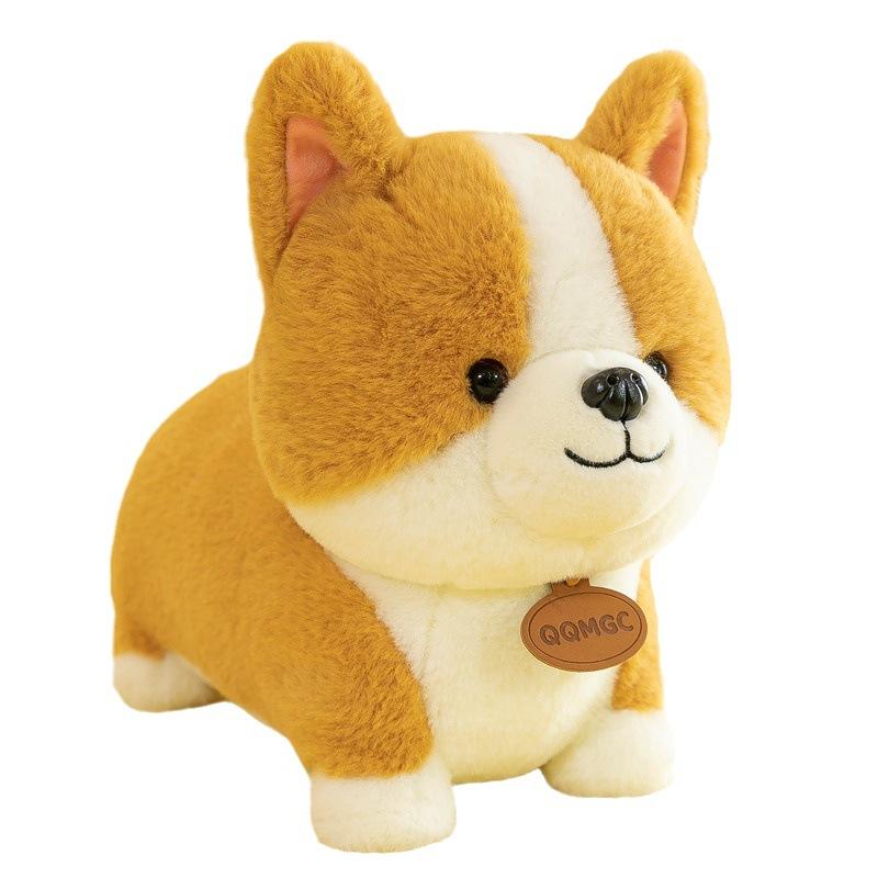 Cute Corgi Doll Puppy Sleeping Pillow-fitting Plush Toy Shiba Inu Dolls Give Birthday Gifts for Boys and Girls