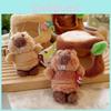 Cartoon Cute Marmots Plush Keychain Material Children Bag Decoration Gift Doll