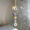 Sun Moon Artificial Crystal Wall Hanging Handmade Rainbow Maker  Home Bedroom
