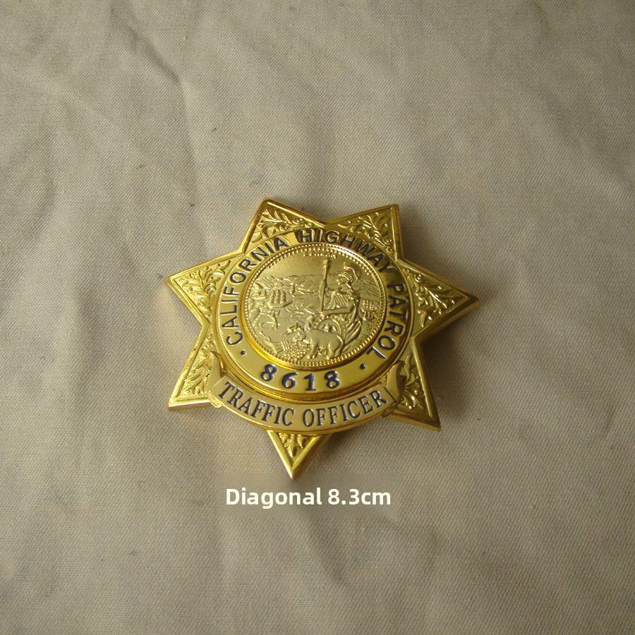 

Значок Сан-Франциско, США, Значок капитана Лас-Вегаса, Металлический значок, Значок в кожаном футляре