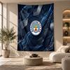 Dekoratyvinis gobelenas, Sienos meno kūrinys su „Manchester City“ spaudiniu, Lengvas sieninis kabinamas elementas miegamojo fonui