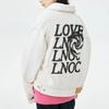 Li Ning Letter Print Loose Wash Denim Jacket Unisex Jacket White AJDT069-1