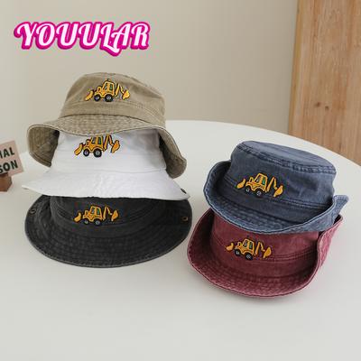Children's Fisherman Cap Retro Basin Cap Boys and Girls Spring and Autumn Cartoon Cross-Border Children's Hat