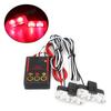 2 LED Car Front Grille Strobe Police Lights Universal Signal Flashing Emergency Strobe Light Accessories Auto