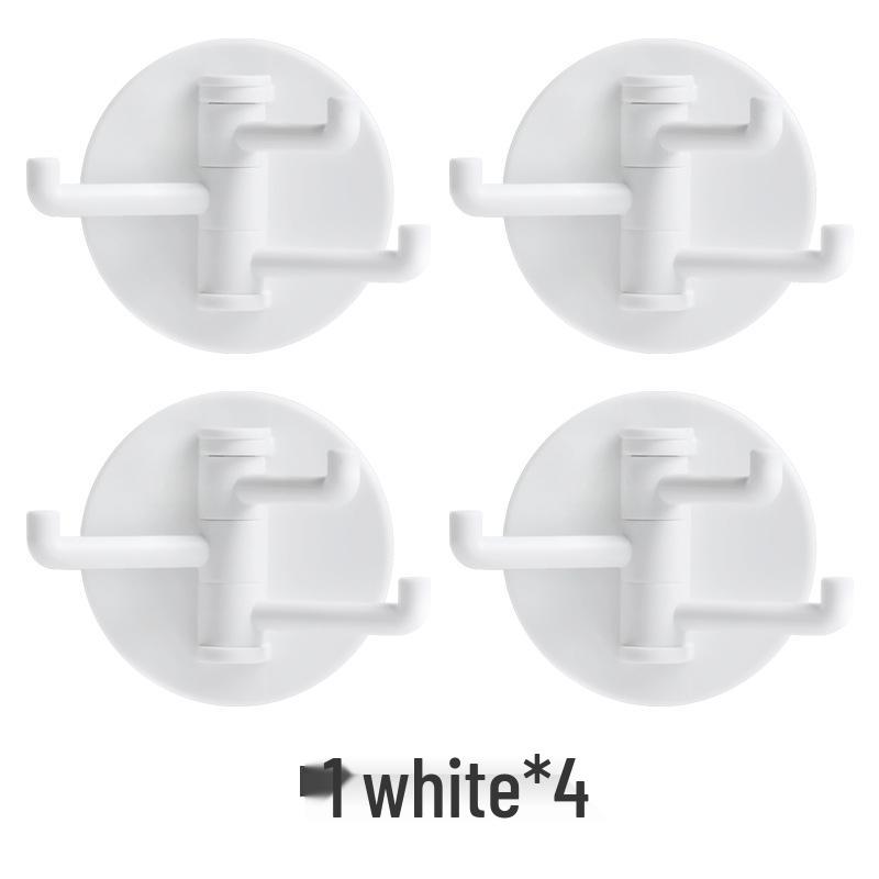 

Набор из 2 вращающихся многоцелевых клейких настенных крючков для кухни и ванной - Компактное, не оставляющее следов, решение для хранения без гвоздей.