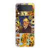 Art Van Gogh Starry Clear Phone Case For Samsung Galaxy Z Flip 4 Case Thin High Hard PC Shell on For Galaxy Z Flip 3 5G Cover