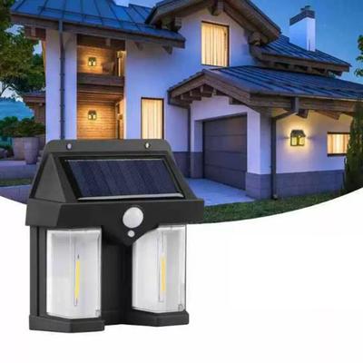 PIR Bewegungserkennung Außen Solar Wandleuchte Solar Verandaleuchte