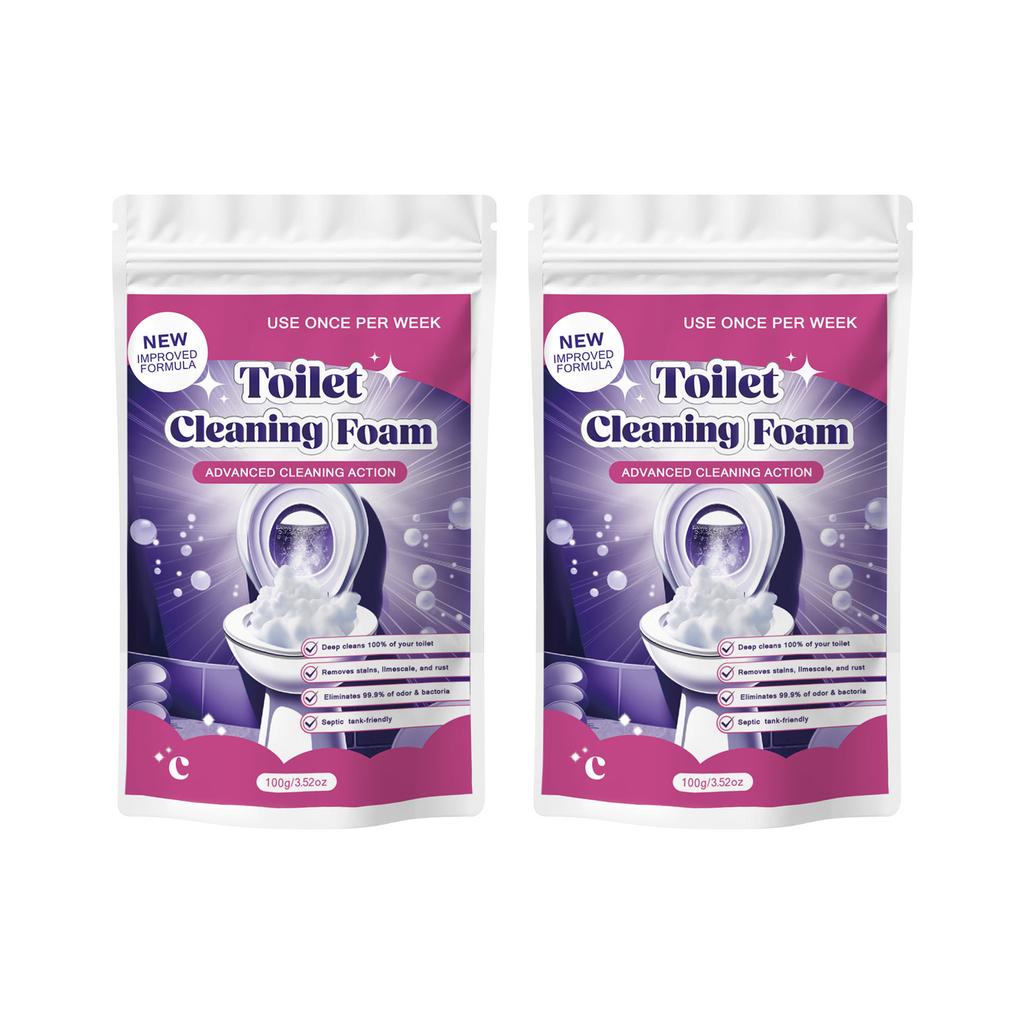 Lemon Scented Toilet Cleaner Foam 100g - Advanced Formula Removes Stains, Scale & Rust with Weekly Use, Powerful Clean.