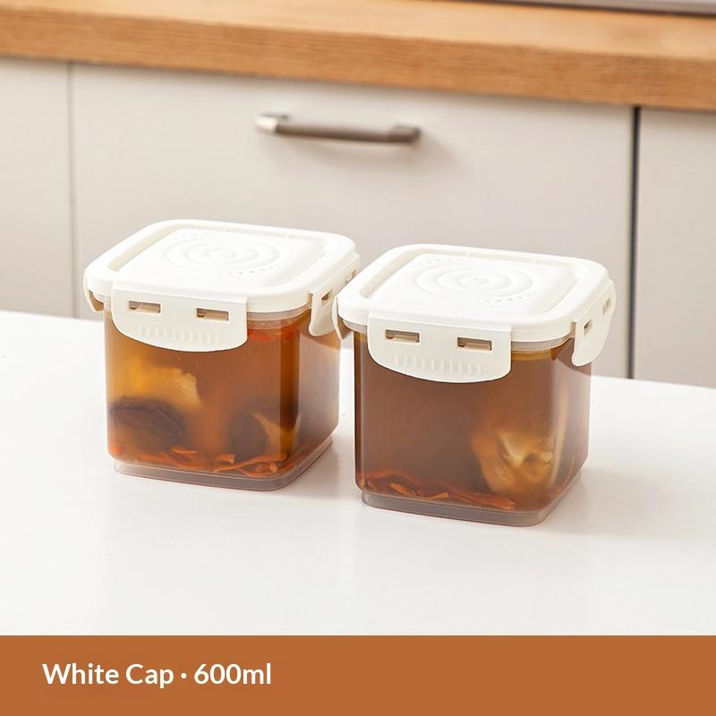 Freezer Tray With Lid - Durable Kitchen Storage For Soup, Broth & Sauces Stackable Food Prep Storage Container Kitchen Jar