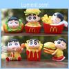 French Crayon Shinchan Fries Hamburg Toy Model Ornaments Children Art Toy