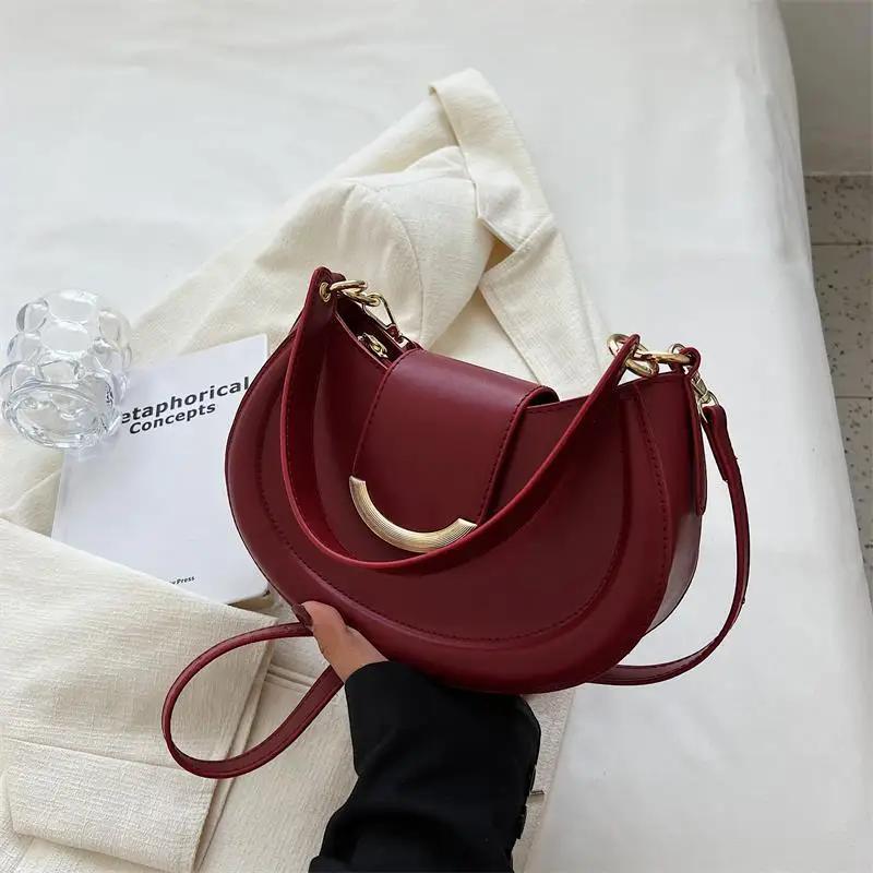 Achsel- und Schultertaschen für Damen, Designer-Trend, kleine Umhängetaschen und Geldbörsen aus Leder für die Achsel