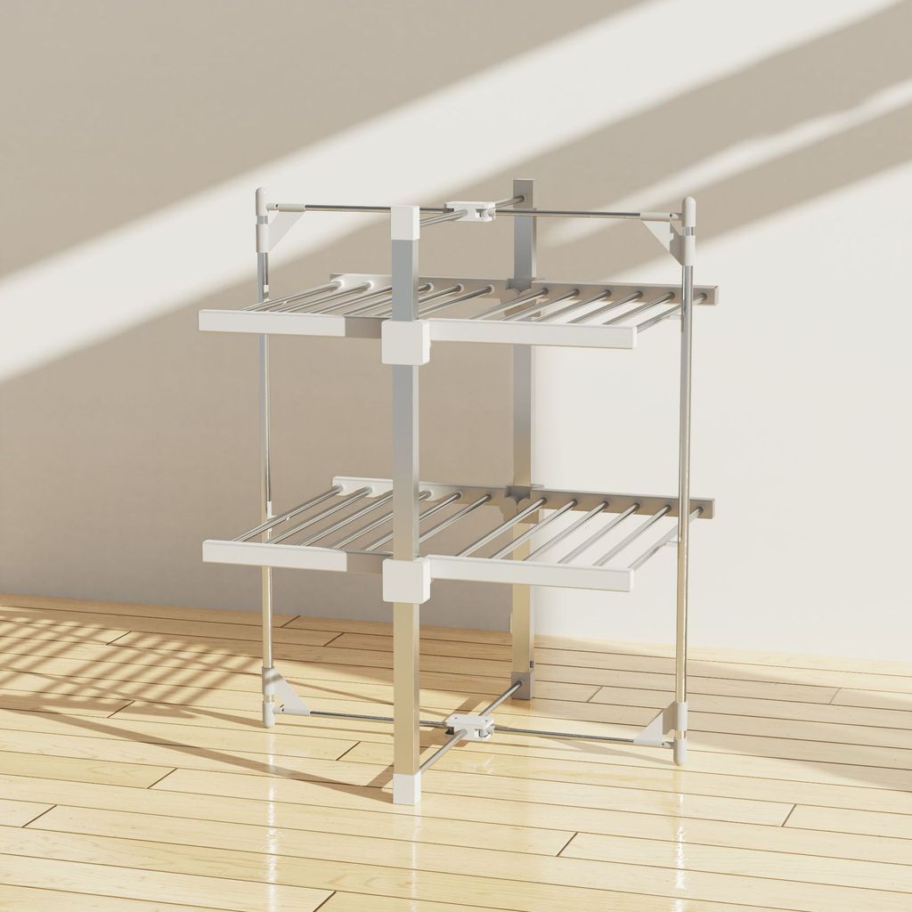 Strong Load-bearing Towel Clothes Heating Hanger Electric Foldable Clothes Rack Indoor Constant Temperature Clothes Dryer