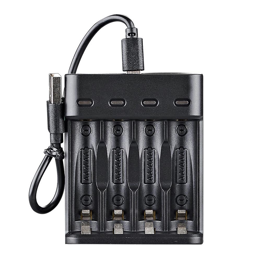 Universal USB LCD Display Smart Intelligent Battery Charger With 4 Slots For AA/AAA NiCd NiMh Rechargeable Batteries Charger