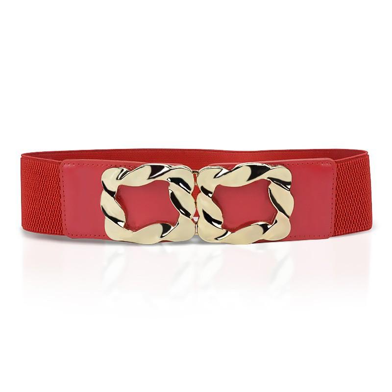 

Elastic Buckle Elastic Waist Seal for Women Wide Decoration with Skirt Belt Simple and Versatile Waist Belt