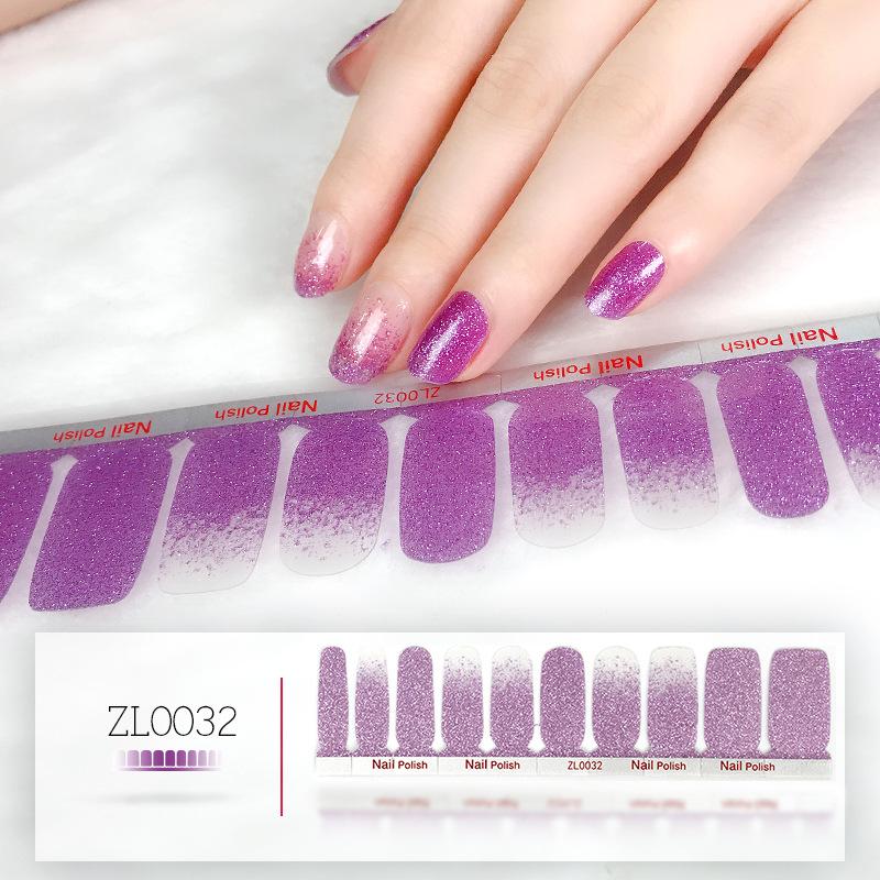 Film o lakierze do paznokci Beauty Nail Polish 20 naklejek do zdobienia paznokci Nowe naklejki na paznokcie w odcieniu różu cebulowego Naklejki do zdobienia paznokci