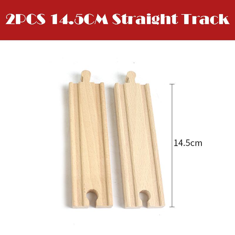 All Kinds Wooden Track Railway Toys Beech Wooden Train Track Accessories Fit for Brand Tracks Educational Toys for Children