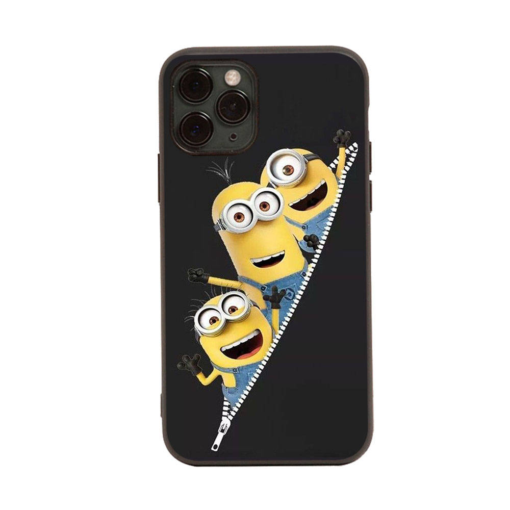 Deksel til Xiaomi Poco X6 X4 M5 M6 F5 F6 C65 C55 C50 C51 C40 Redmi Note 7 8 14C A3X 13C 12C 11 10A 9C Pro Svart Mykt Deksel MI30 Søte Minions
