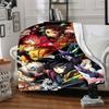 1pc Demon Slayer Blanket Lightweight Flannel Blanket Throw Blanket For Sofa, Bed, Travel, Camping, Livingroom, Office, Couch