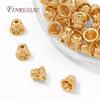 18K Gold Plated Bead Caps For Jewelry,Brass Caps End Caps For Beads,DIY Jewelry Accessories