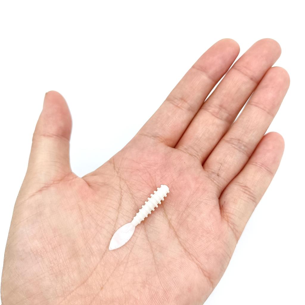 DUODUOYU 10ST TPE Mini Havsklippfiske Beten 0.3g/35mm Små Gummi Mjuka Beten Silikon Mask Konstgjorda Beten Bass Fiskeutrustning
