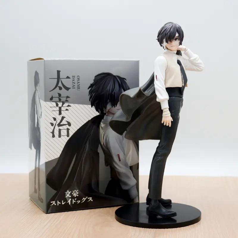 Bungo Stray Dogs Anime Nakahara Chuya Figure Dazai Osamu Action Figures Noodles Press Model PVC Collectible Toys Birthday Gifts