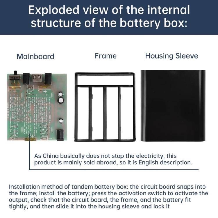 UPS System 18650 Power Supply Box for Networking Devices 18650 Battery Case With Overcharge Protections  Stable Output