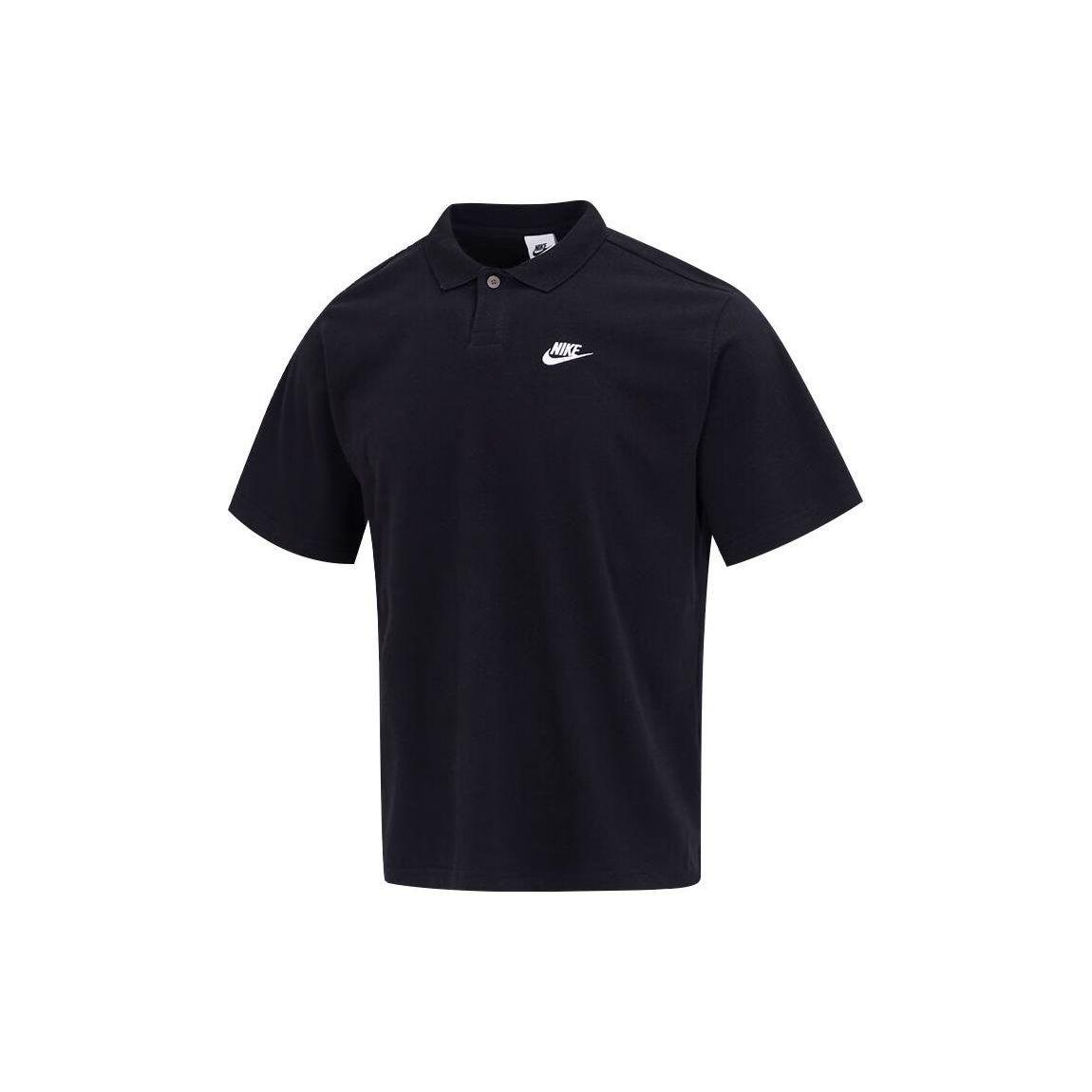 

Nike Club Lapel T-Shirt Black DX0618-010 XXL