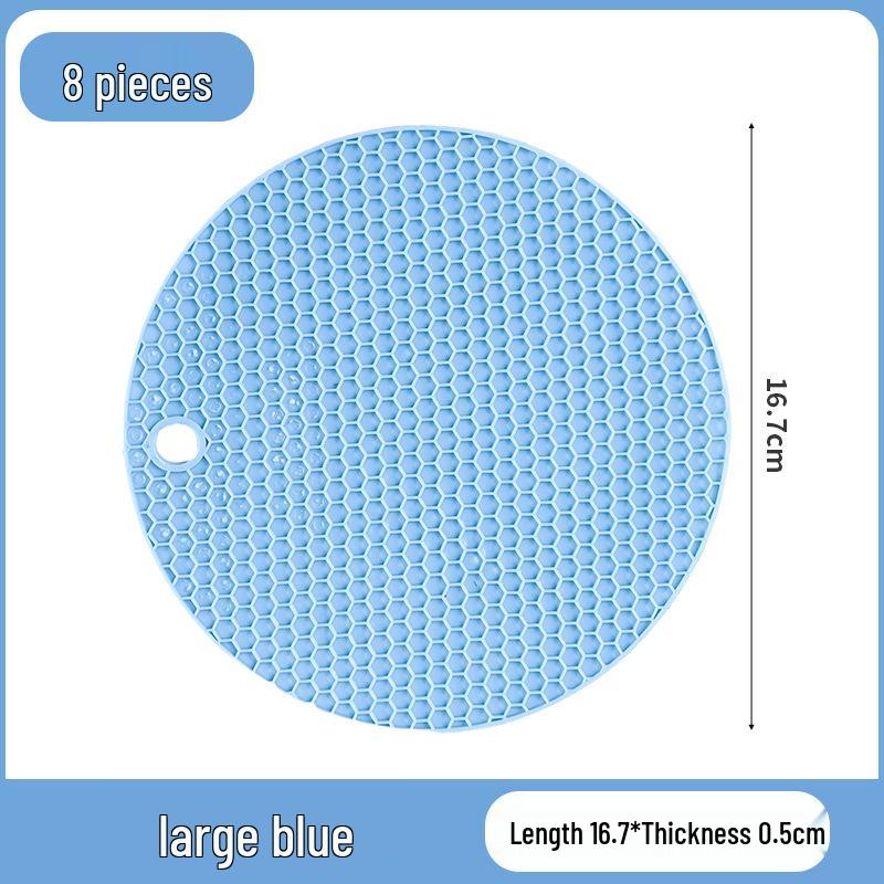 Round Silicone Honeycomb Heat-Resistant Placemat & Coaster