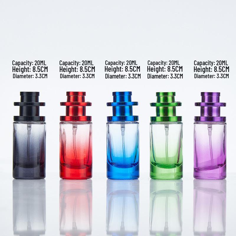 Gradient Glass Perfume Decanter: 30ml Stylish & Portable Fragrance Spray Bottle