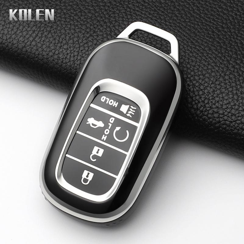 Fashion Tpu Car Key Case Cover For Honda Civic 11Th Accord Cr-V Hr-V Pilot Vezel Zr-V Key Protector Shell Fob Bag
