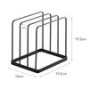 Yamazaki Tray X D16 X Tower Series Serving Tray 5053 Stand, Black, Approx. W19.5 H19.5cm, (Tray Holder, Stand, Drawer, Divider)