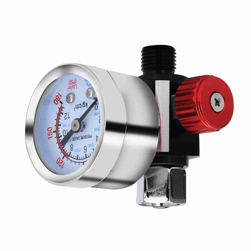 Air Pressure Regulator Gauge Adjustable Spray Gun Instrument Pneumatic Tool Accessories