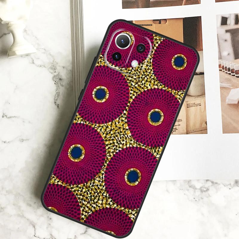 African Wax Fabric Cover For POCO M6 X6 Pro X3 X4 X5 M5s F3 F5 Xiaomi 13T Pro 11T 12T 12 13 Lite 14 Ultra Case