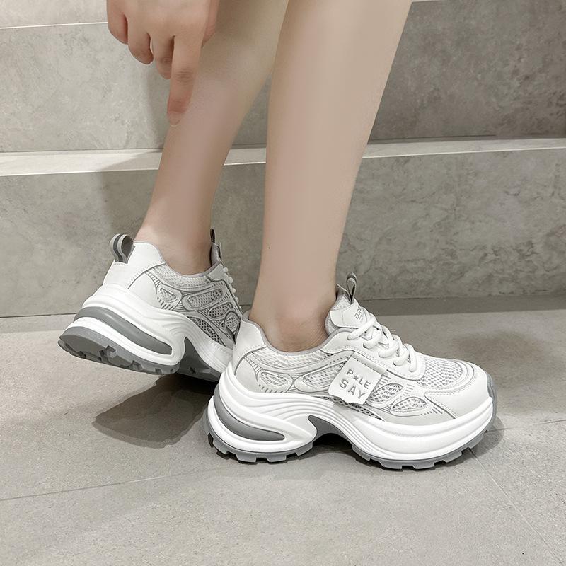 Dad shoes women's shoes 2025 spring and summer new retro platform fashion casual versatile explosion breathable mesh sneakers