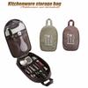 Large Capacity Kitchen Utensil Storage Bag Picnic Cooking Bag  Outdoor Camping Supplies
