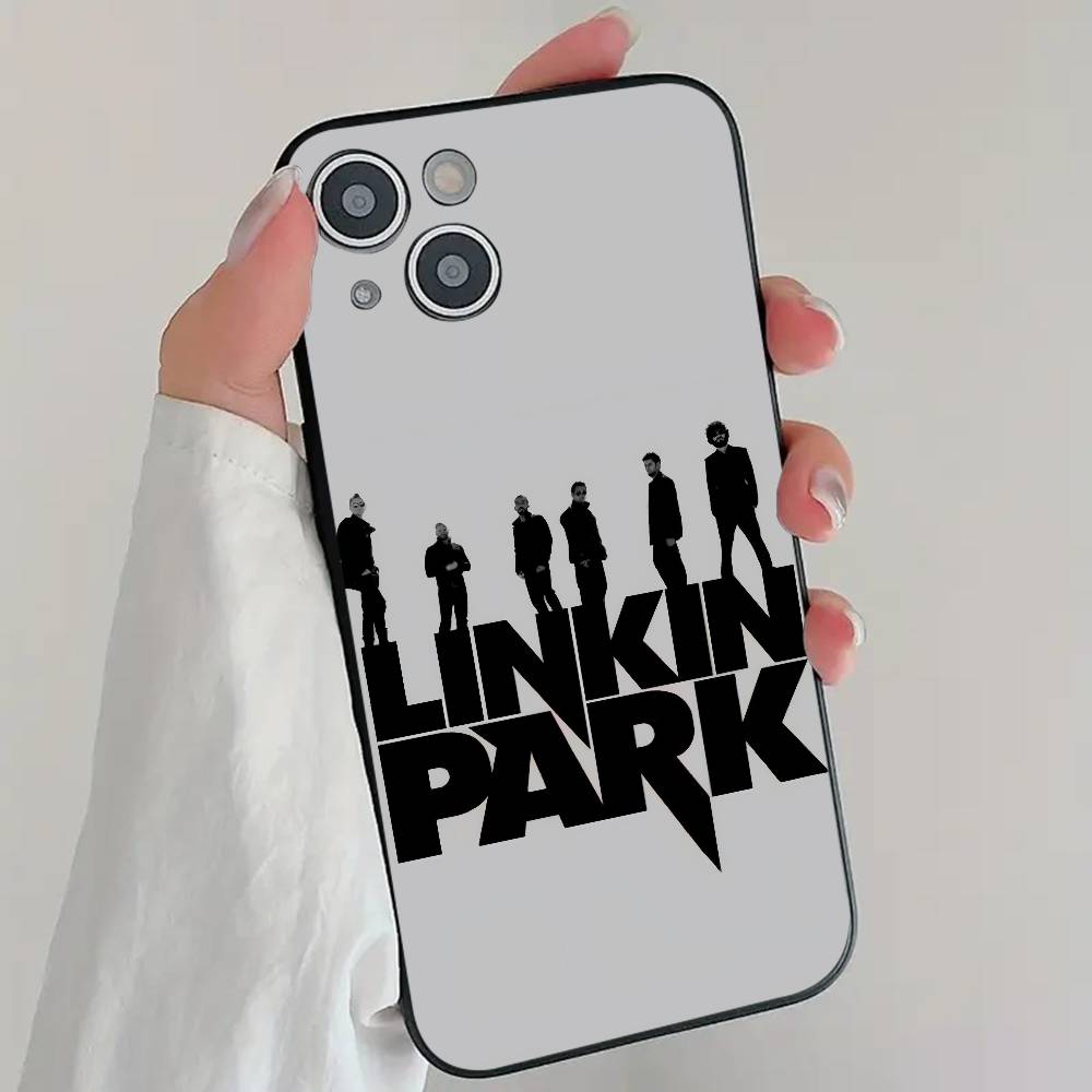 Rock Band L-Linkin Park Phone Case Cool Black Silicone Soft For IPhone 16 15 14 13 12 11 X XR Plus Pro Max Plus