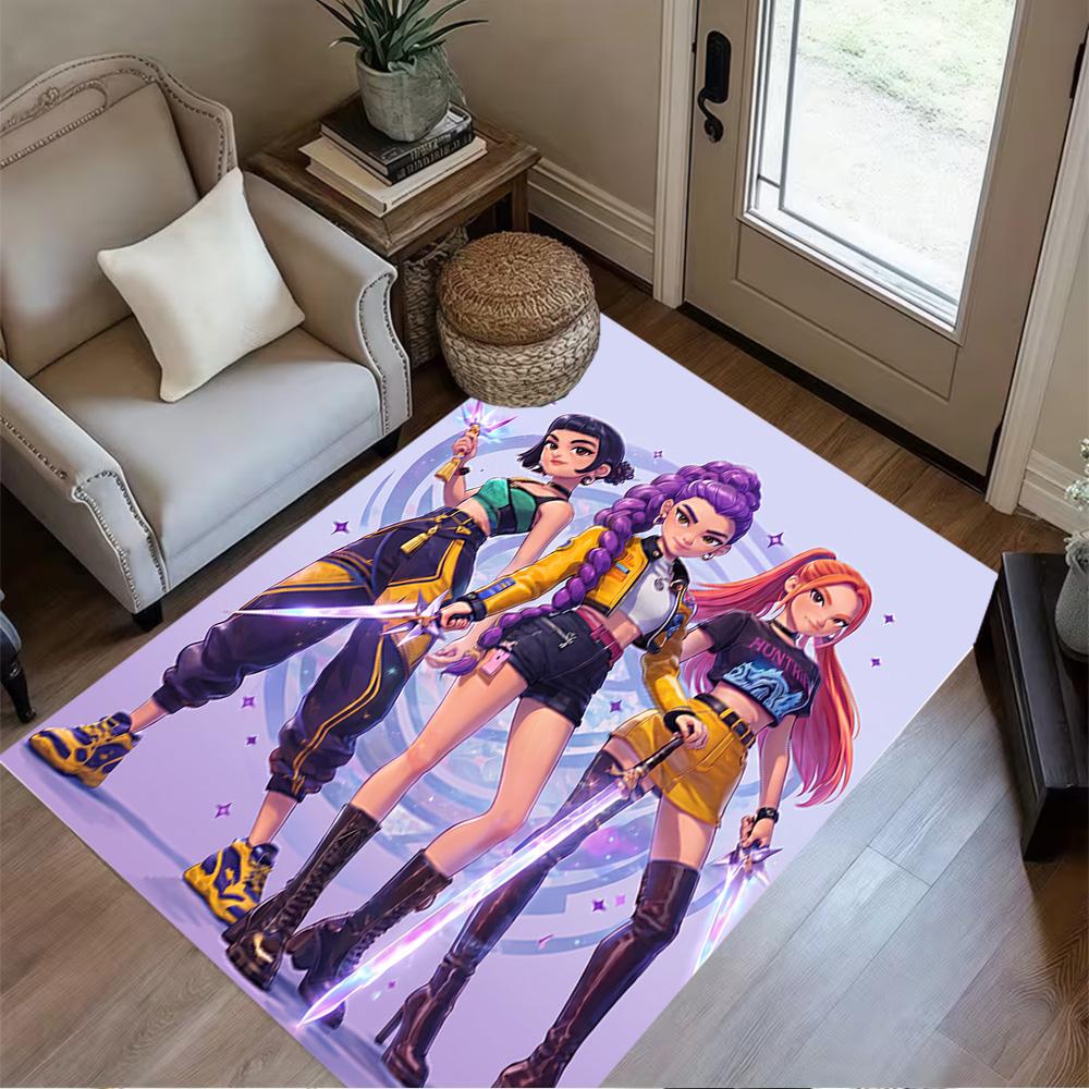 Huntress Power Unite Floor Rug Office Rug Design for Kitchen Hallway Entryway Balcony Antislip Carpet Decorate Offices