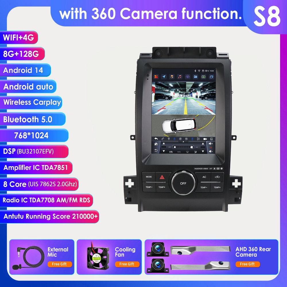 

Hizpo 9.7 Дюймовый Интеллектуальный Экран 2din Android Автомагнитола Мультимедийный Видеоплеер для Ford Taurus 2011 - 2019 GPS Carplay Auto Стерео 4G RDS SWC Авторадио S8 8Core 8G 128G 360