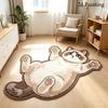 Anti-fouling Home Decor Carpet Non-Slip Cartoon Carpet Cute Cat-Shaped Area Rug  Living Rooms