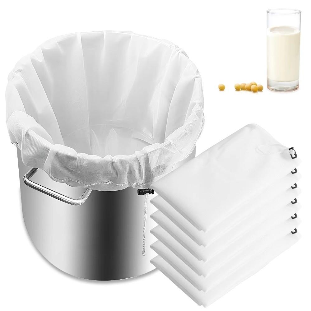 Nylon Food Strainer Reusable Filter Bag Straining Bag  For Nut Milk Wine Cider Apple Grape Juice