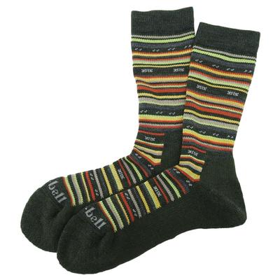 Montbell Dames Merino Wol Wandelsokken, 1118425, Donkergroen (DGN), Maat L (25-27cm)